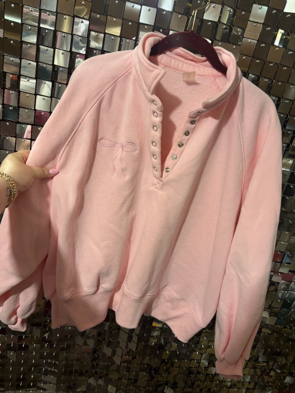 Women’s Pink Cowl & Turtleneck Sweater - Soft Pullover